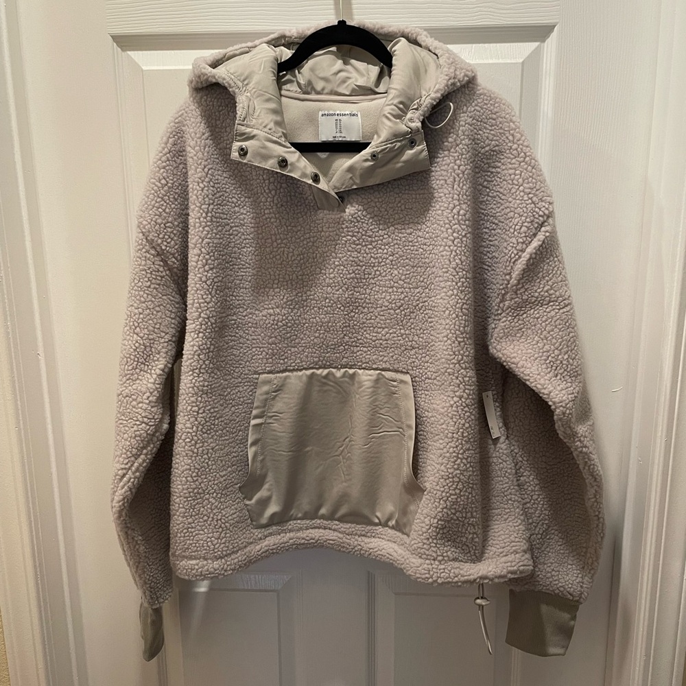 Cozy Tan Sherpa Hoodie